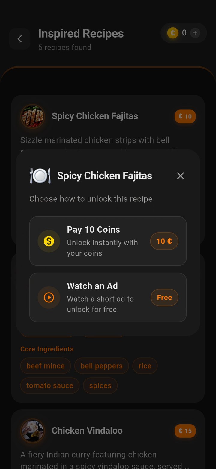 Unlock dialog with coins, ad, or Plus